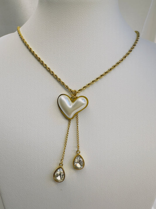 Necklaces White Heart